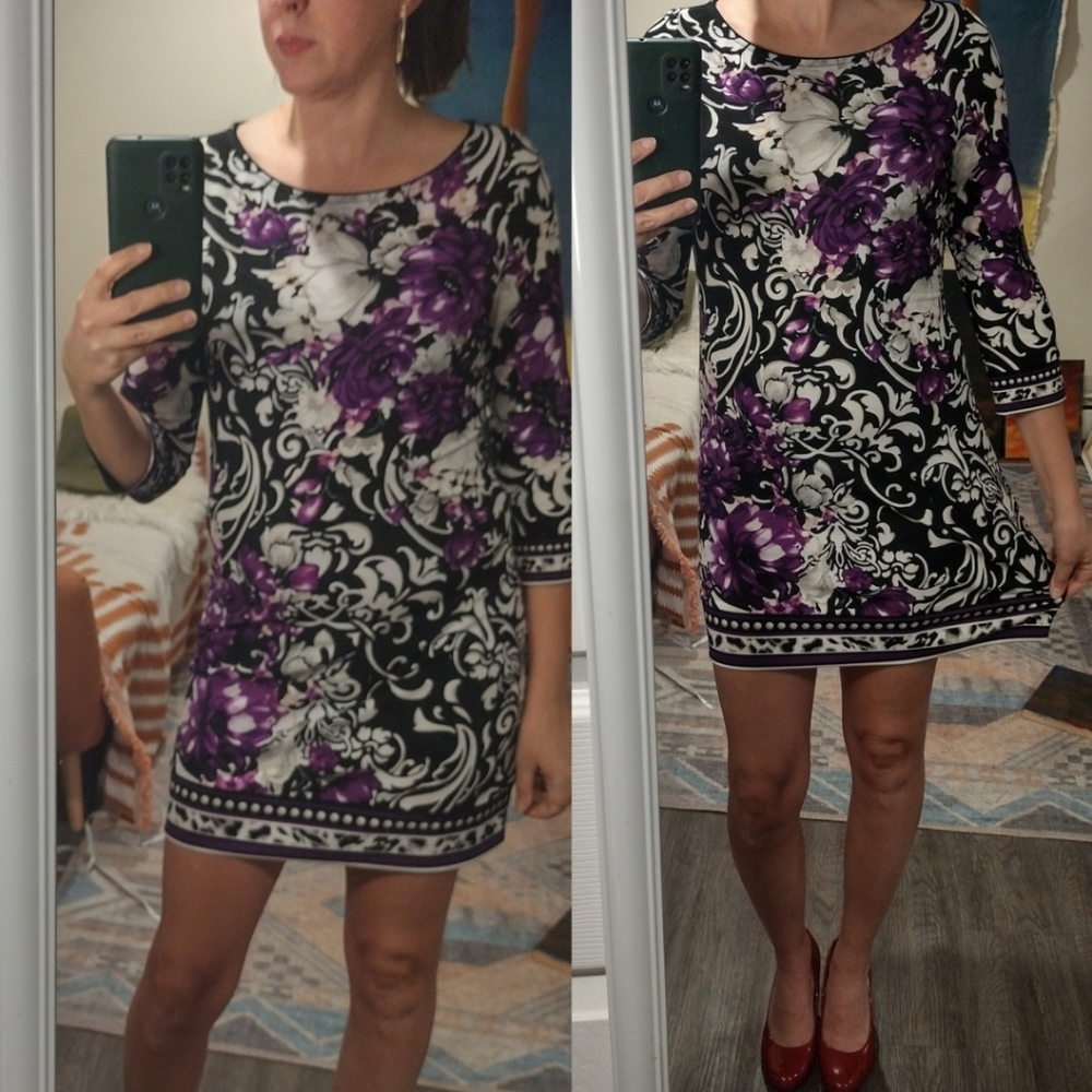 White House Black Market floral mini dress, size small, excellent condition
